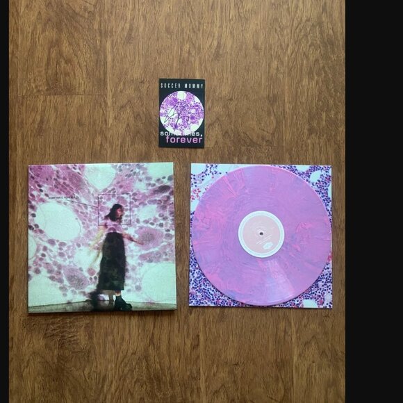 Soccer Mommy - Sometimes, Forever - Pink Splatter Vinyl with Signed Card LTD - Picture 1 of 3